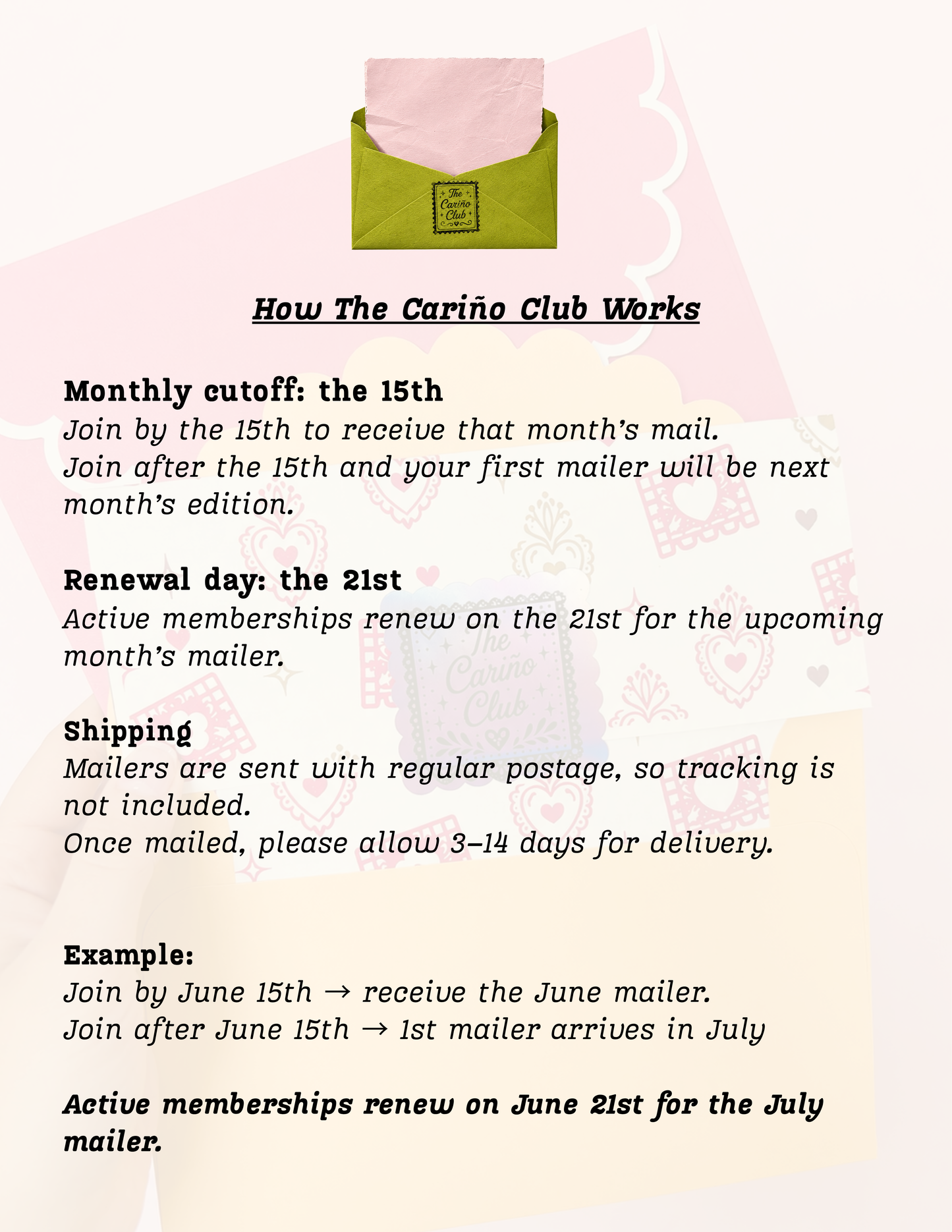 The Cariño Mail Club